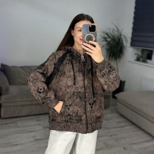 Кофта спорт S.Style (42-48) 621 brown (зима) S.Style 621 brown