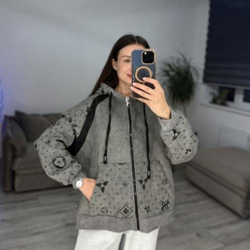 Кофта спорт S.Style (42-48) 621 grey (зима) S.Style 621 grey