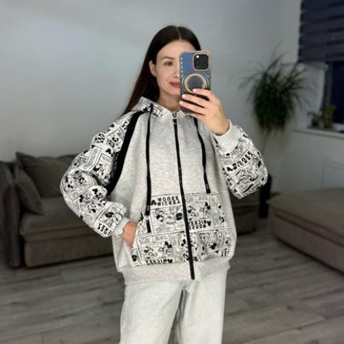 Кофта спорт S.Style (42-48) 621 l.grey (зима) S.Style 621 l.grey