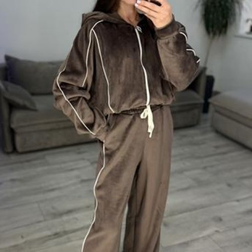 Костюм спорт S.Style (42-48) 622 brown (деми) S.Style 622 brown