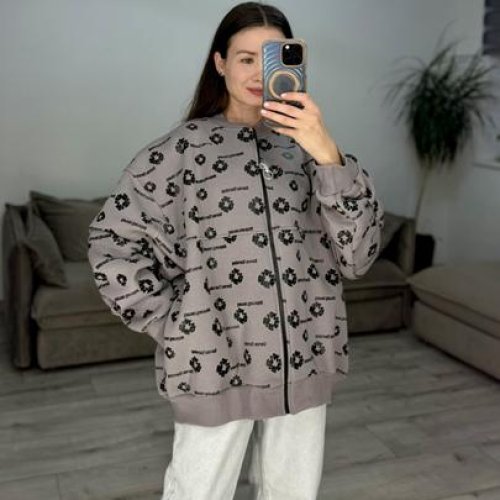 Кофта спорт S.Style (one size) 634 grey (зима) S.Style 634 grey