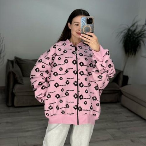 Кофта спорт S.Style (one size) 634 pink (зима) S.Style 634 pink