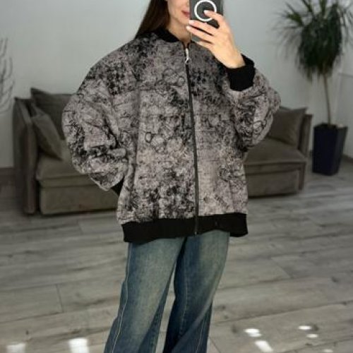 Кофта спорт S.Style (one size) 634-1 grey (зима) S.Style 634-1 grey