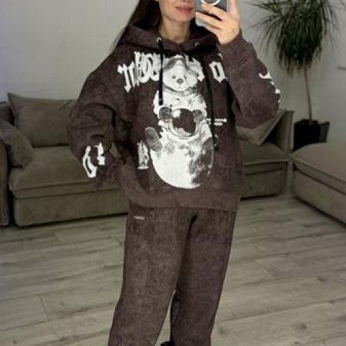 Костюм спорт S.Style (42-48) 641-1 brown (зима) S.Style 641-1 brown