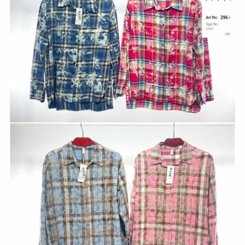 Рубашка Estima (2XL-6XL) 296 blue (зима) Estima 296 blue