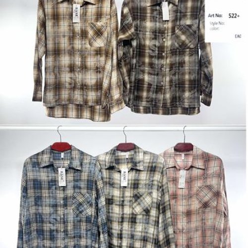 Рубашка Estima (2XL-6XL) 522 beige-grey (деми) Estima 522 beige-grey