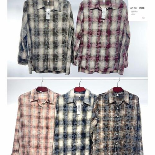 Рубашка Estima (2XL-6XL) 3507 brown (деми) Estima 3507 brown