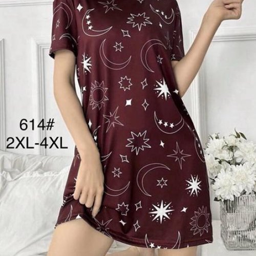 Ночнушка Estima (2XL-4XL) 614 wine (лето) Estima 614 wine