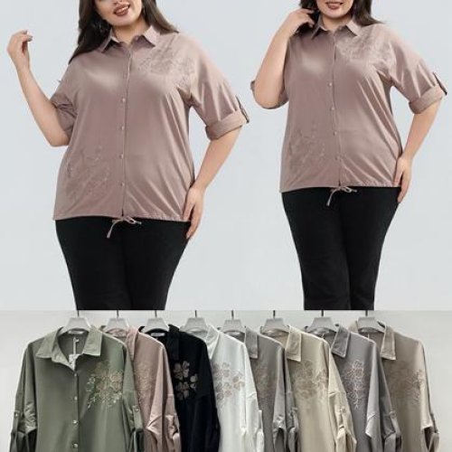 Рубашка Estima (52-54) W7055 mix (деми) Estima W7055 mix