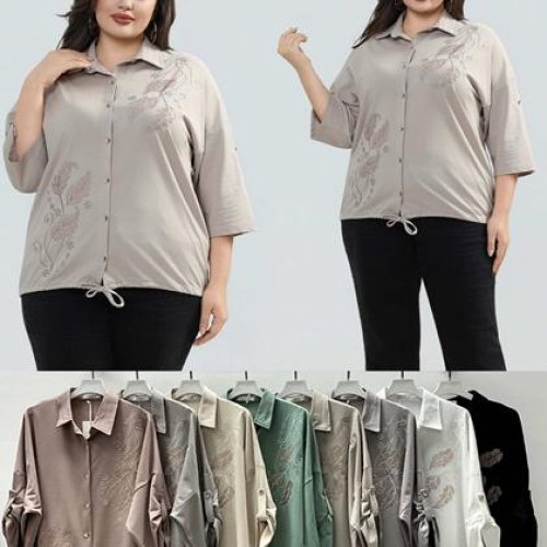 Рубашка Estima (52-54) W7052 mix (деми) Estima W7052 mix