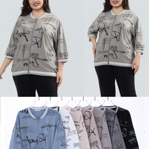 Кофта Estima (50-56) W7010 mix (деми) Estima W7010 mix