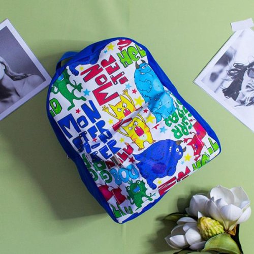 Рюкзак Luna-bag (27*23*11) 8826 blue-white (деми) Luna-bag 8826 blue-white