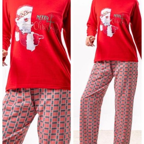 Пижама Vehuiah (S-2XL) 12950 red (зима) Vehuiah 12950 red