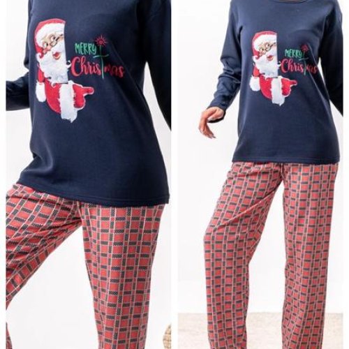 Пижама Vehuiah (S-2XL) 129501 navy (зима) Vehuiah 129501 navy