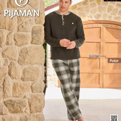 Пижама Vehuiah (M-2XL) 6100-2 khaki (деми) Vehuiah 6100-2 khaki