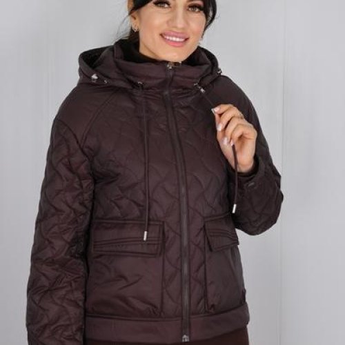 Куртка Style Nadezhda (M-2XL) 6117 brown (деми) Style Nadezhda 6117 brown