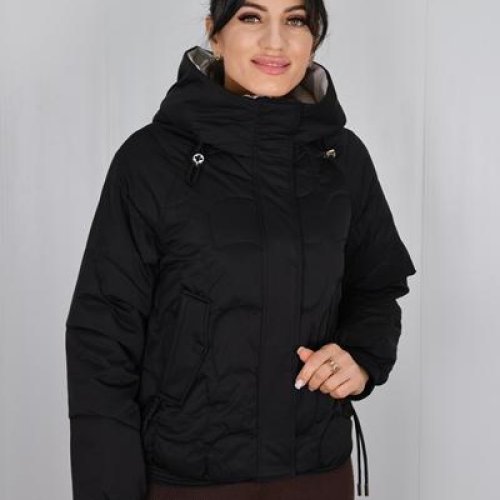 Куртка Style Nadezhda (M-2XL) 6155 black (деми) Style Nadezhda 6155 black