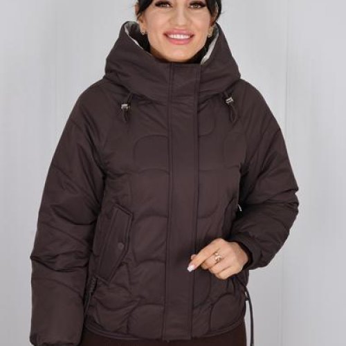 Куртка Style Nadezhda (M-2XL) 6155 d.brown (деми) Style Nadezhda 6155 d.brown