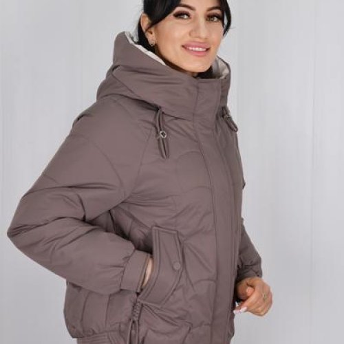 Куртка Style Nadezhda (M-2XL) 6155 l.brown (деми) Style Nadezhda 6155 l.brown
