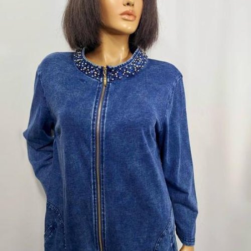 Кофта Style Nadezhda (52-62) 8920 blue (деми) Style Nadezhda 8920 blue