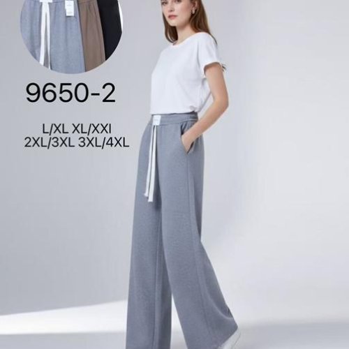 Штаны спорт Style Nadezhda (L-4XL) 9650-2 mix (деми) Style Nadezhda 9650-2 mix