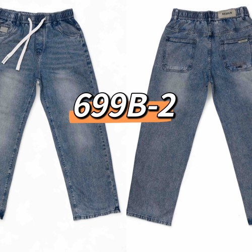 Джинсы God Baron (M-3XL) 699B-2 blue (деми) God Baron 699B-2 blue