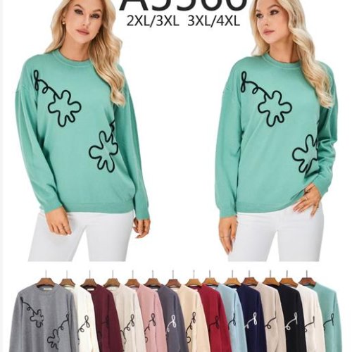 Свитер Anne-Kiss me (2XL-4XL) A5566 mix (деми) Anne-Kiss me A5566 mix