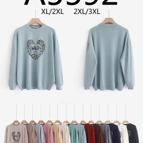 Свитер Anne-Kiss me (XL-3XL) A5592 mix (деми) Anne-Kiss me A5592 mix