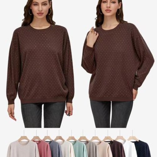 Свитер Anne-Kiss me (2XL-4XL) A5617 mix (деми) Anne-Kiss me A5617 mix