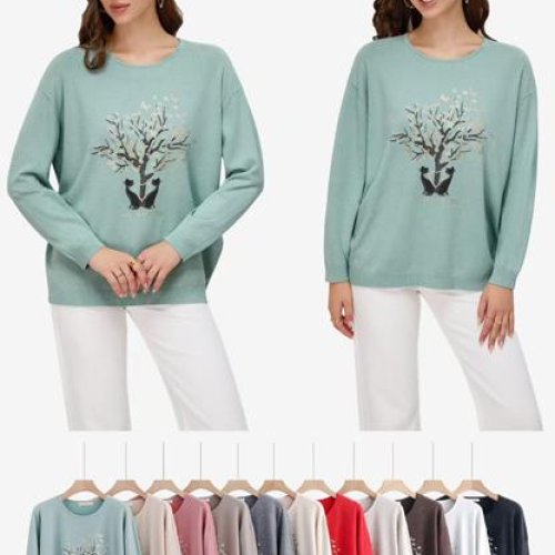 Свитер Anne-Kiss me (2XL-4XL) A5629 mix (деми) Anne-Kiss me A5629 mix