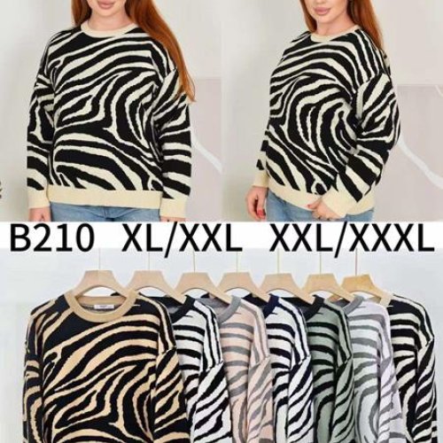 Свитер Anne-Kiss me (XL-3XL) B210 mix (зима) Anne-Kiss me B210 mix