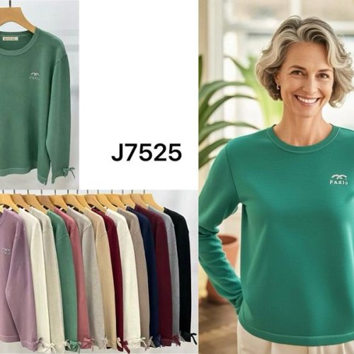 Свитер Anne-Kiss me (L-2XL) J7525 mix (зима) Anne-Kiss me J7525 mix