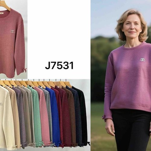 Свитер Anne-Kiss me (XL-3XL) J7531 mix (деми) Anne-Kiss me J7531 mix