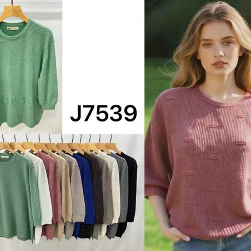 Свитер Anne-Kiss me (XL-3XL) J7539 mix (деми) Anne-Kiss me J7539 mix