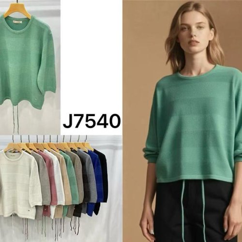 Свитер Anne-Kiss me (XL-3XL) J7540 mix (деми) Anne-Kiss me J7540 mix