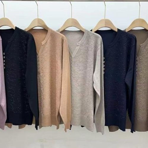 Свитер Anne-Kiss me (XL-3XL) K835 mix (деми) Anne-Kiss me K835 mix