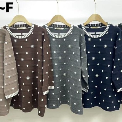 Свитер Anne-Kiss me (XL-3XL) K891F mix (деми) Anne-Kiss me K891F mix