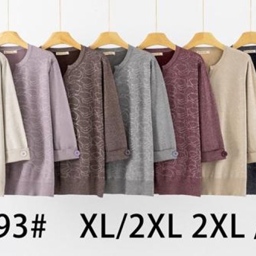 Свитер Anne-Kiss me (XL-3XL) Q2193 mix (деми) Anne-Kiss me Q2193 mix