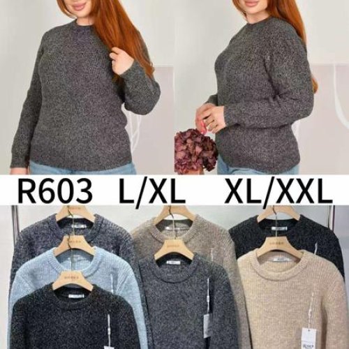 Свитер Anne-Kiss me (L-2XL) R603 mix (зима) Anne-Kiss me R603 mix