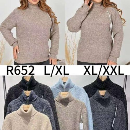 Свитер Anne-Kiss me (L-2XL) R652 mix (зима) Anne-Kiss me R652 mix