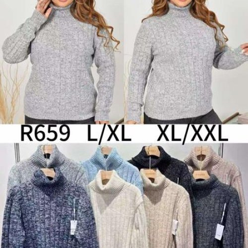 Свитер Anne-Kiss me (L-2XL) R659 mix (зима) Anne-Kiss me R659 mix