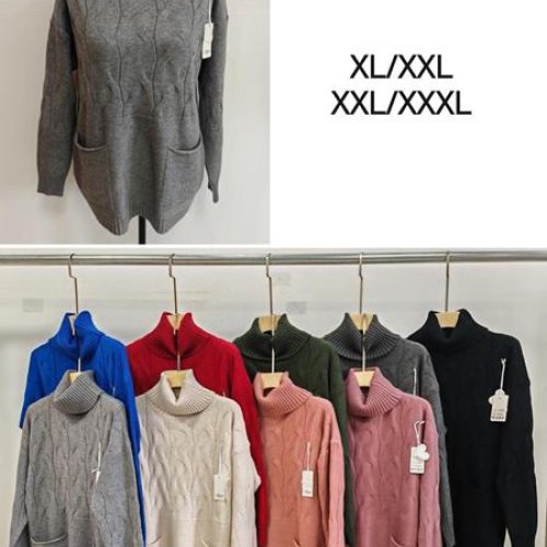 Свитер Anne-Kiss me (XL-3XL) W1068 mix (зима) Anne-Kiss me W1068 mix