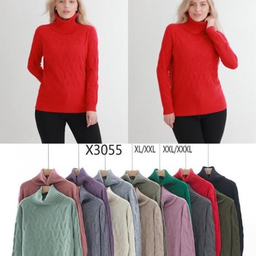 Свитер Anne-Kiss me (XL-3XL) X3055 mix (зима) Anne-Kiss me X3055 mix