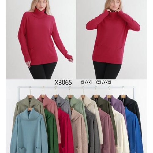 Свитер Anne-Kiss me (XL-3XL) X3065 mix (зима) Anne-Kiss me X3065 mix