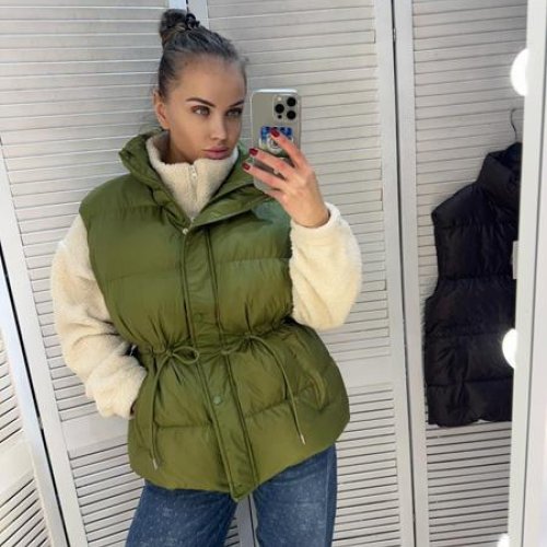 Жилетка Style Nadezhda (S-L) 8036 green (деми) Style Nadezhda 8036 green