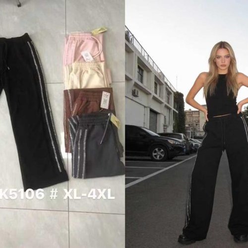 Штаны спорт Style Nadezhda (44-50) K5106 grey (деми) Style Nadezhda K5106 grey