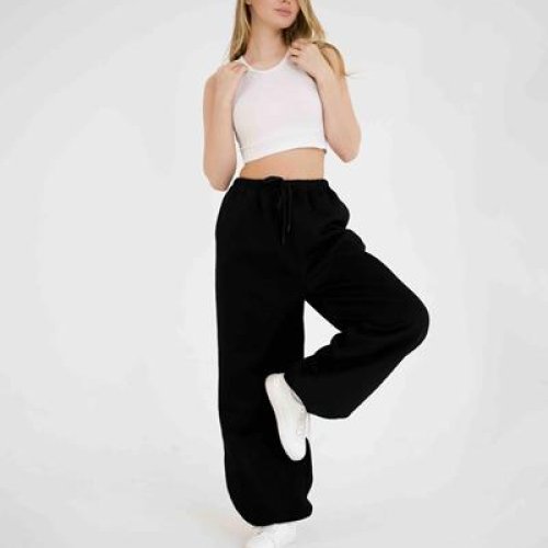 Штаны спорт Little Secret (M-XL) S799 black (деми) Little Secret S799 black