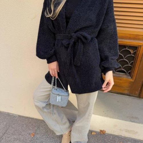 Кардиган Alisa Brand (S-XL) SV662 black (деми) Alisa Brand SV662 black