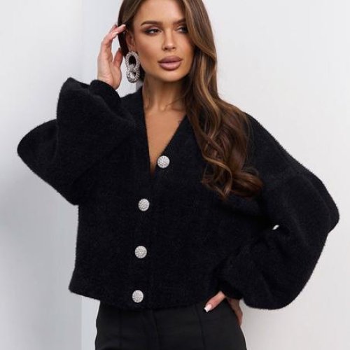 Кардиган Alisa Brand (S-L) SV692 black (деми) Alisa Brand SV692 black