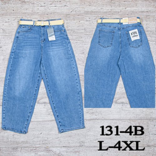 Джинсы UNO2 (L-4XL) 131-4B (деми) UNO2 131-4B